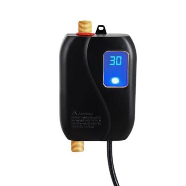 Imagem de WEMAKMAK Aquecedor De Água Elétrico Sem Tanque, 110 V 3000 W, Mini Aquecedor De Água Instantâneo Para Baixo Da Pia - Ideal Para Cozinha, Banheiro, Trailer, Sob Demanda - Preto