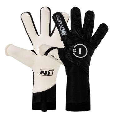 Imagem de Luva de Goleiro Campo e Society Profissional N1 Sirius Cor:Black, Tamanho:8