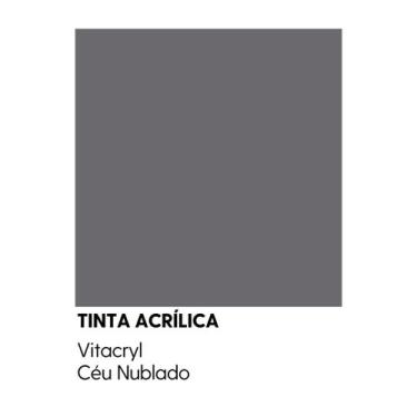 Imagem de Tinta Semibrilho Premium Cinzas - Vitacryl, Céu Nublado, 3,6 lts