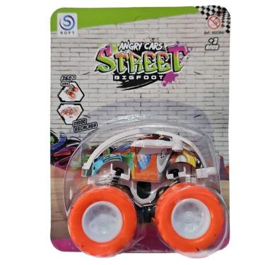 Imagem de Carrinho Fricção Monster Truck 1:64 Escala Radical Suspensão Off Road Laranja 14