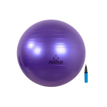 Imagem de Bola de Pilates 65cm Arktus – Antiestouro – Suporta até 300kg – Com Bomba – Ginástica – Fitness – Pilates – Yoga – Fisioterapia – Flexibilidade – Fortalecimento – Tonificação –– Fácil Limpeza