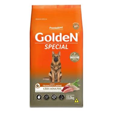 Imagem de Ração Golden Special Cães Adultos sabor Carne e Frango 15 Kg