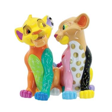Imagem de Enesco Estatueta Disney Britto O Rei Leão Simba e Nala Heart Tails, 15 cm, multicolorido