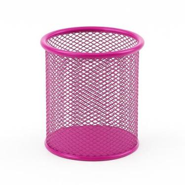 Imagem de Porta canetas e lápis organizador de escritorio rosa - Evolution