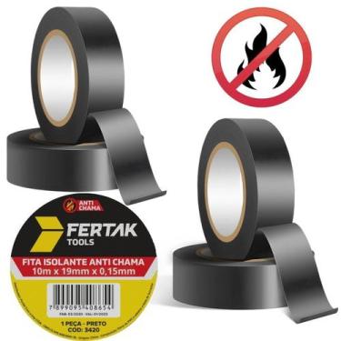 Imagem de Fita Isolante Anti Chamas 10M X 19Mm Kit 02 Un - Fertak