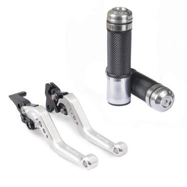 Imagem de Kit Manete Manopla Esportivo NXR Bros 125 150 160 freio a lona - Stark