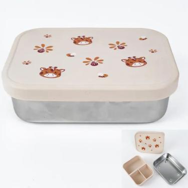 Imagem de BENTO BOX AÇO INOX COM DIVIS. E TAMPA SILICONE SOL PETIT PIA