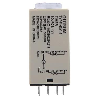 Imagem de Relé de Tempo H3Y-2 8 Pinos de Alta Precisão Suprimentos Elétricos de 0 a 10 Minutos de Eletrodomésticos (220VAC)