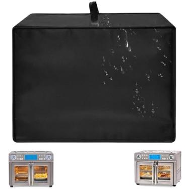 Imagem de TRINENOX Capa de forno de fritadeira a ar resistente para porta francesa Emeril Lagasse Dual Zone 360 25QT, protetor à prova de poeira resistente ao calor, capa de aparelho à prova d'água serve para