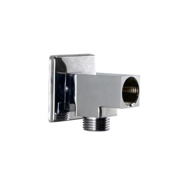 Imagem de Desviador Quadrado Cromado em Metal 1/2 Stop Total para chuveiro e Ducha Manual