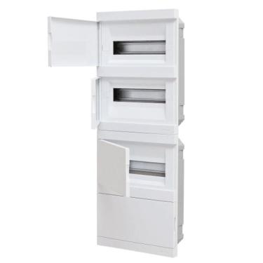 Imagem de Quadro de Distribuição para Até 48 Disjuntores Din para Embutir Strahl