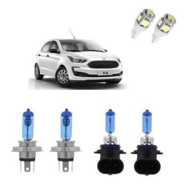 Imagem de Kit Lampada Super Branca Novo Ford Ka 2015 2016 2017 + T10 - Techone