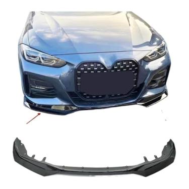 Imagem de Divisor de para-choque dianteiro compatível com BMW Série 4 G22 G23 M440i M440d 430d 430i 2020-2023 M Sport Difusor Spoiler Defletor de para-choque(F)