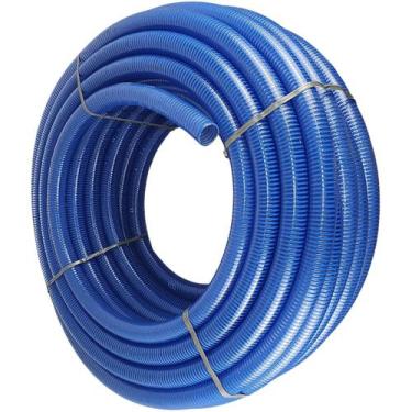 Imagem de Kit Mangueira Duto Sucção Azul Pipa Poço Água 2 Polegada - 5 Metros Lo