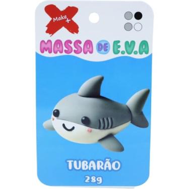 Imagem de Massa de Eva, Make+, Criativa, Tubarão, com 04 Cores, 28 g