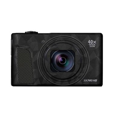 Imagem de SX740HS Película de vinil antirriscos para câmera Canon PowerShot SX740 HS 40x adesivo de acessórios de fotografia de desenho animado (triângulo preto)
