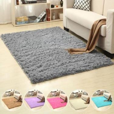 Imagem de Tapete Luxo Felpudo 1,00x1,50m Para Sala e Quarto(Sortido)