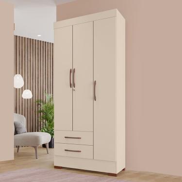 Imagem de Guarda-Roupas Porto Rico 100% MDF Tuboarte 3 Portas 2 Gavetas
