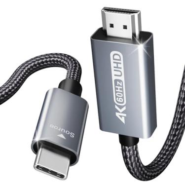Imagem de BENFEI Cabo USB C para HDMI de 1,8 m [4K a 60Hz, revestimento de alumínio, trançado de nylon], cabo USB tipo C para HDMI [Thunderbolt 3/4/5] compatível com MacBook Pro/Air/iPad Pro 2023/2022/2021/2020