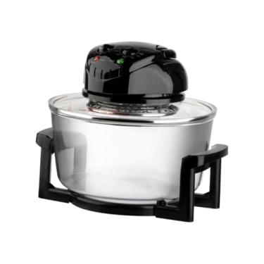 Imagem de Generic Fritadeira de ar de 12L, forno compacto com vidro visível e sem óleo, com janela de visualização de 360°, acessórios resistentes para batatas fritas,