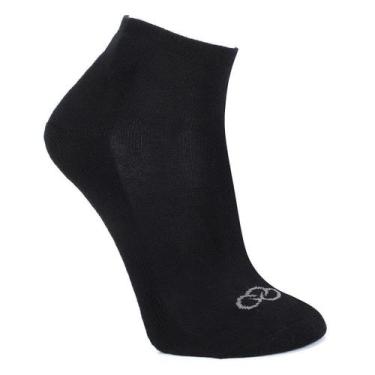 Imagem de Meia Olympikus Cano Invisível Masculina, Preto, 39/44