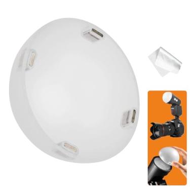 Imagem de Godox AK-R11 difusor de cúpula, compatível com Godox H200R cabeça de flash redonda, Godox V1 Flash Series, V1-S, V1-N, V1-C, AD200 Pro, AD200