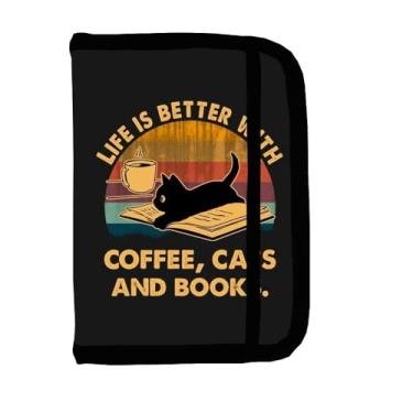 Imagem de Case Capa para Kindle Capa E-reader Coffee Cats and Books 11ª geração (C2V2L3/ RS23CV)