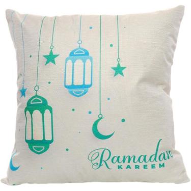 Imagem de Capa de almofada de algodão poliéster Ramadan Hugging Almofada Eid Mub