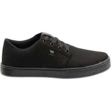 Imagem de Tênis Casual Vanscy Skate Street Acolchoado Masculino, Preto, 39