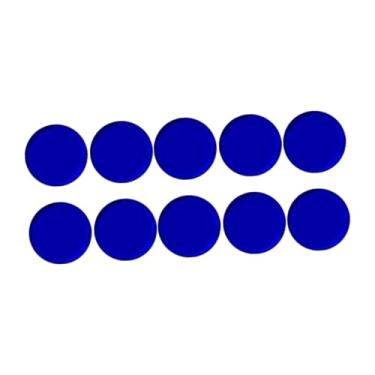 Imagem de menolana 10 peças de protetores de ponta de taco de sinuca, protetores de virola, manutenção, reparo, peça de reposição, acessório de bilhar para competição de, Azul