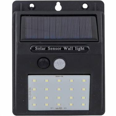 Imagem de Luminária Led Solar Com Sensor 3000k 4 Watts 60 Lumens - 9651 - Gaya
