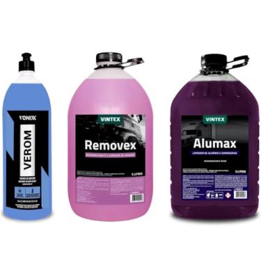 Imagem de Kit Removex 5l Alumax 5l Verniz Motor Verom 1,5l Vonixx