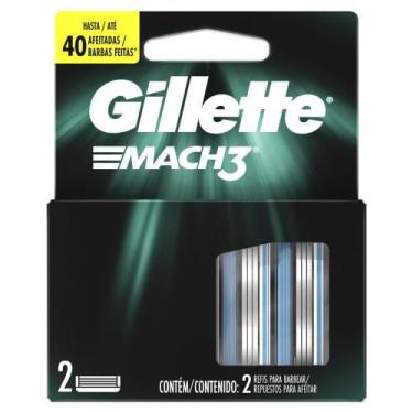 Imagem de Carga para Aparelho de Barbear Gillette Mach3 2 Unidades - Mach 3