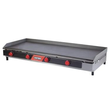 Imagem de Chapa a Gás 1,30m x 48cm para Lanche e Carnes Espessura 9.5mm - Croydo