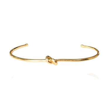 Imagem de Bracelete Fino Com No Folheado Em Ouro 18K