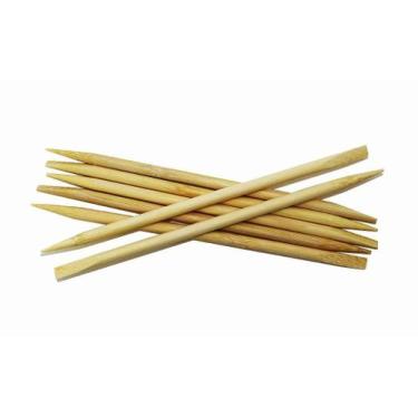 Imagem de Palito de Laranjeira Ponta Fina/Chanfrada 7cm - Pacote com 100 Unidade