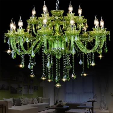 Imagem de Lustre de cristal europeu para sala de jantar de luxo, quarto, vila, hotel, KTV, bar, lustres (8 luzes)