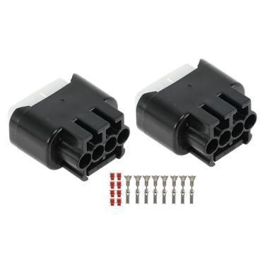 Imagem de Partuto Conjunto de 2 conectores de bobina de ignição de 4 pinos para Chevrolet Prizm 1999-2002 fêmea conector de plugue de alojamento de terminal No.9098011885/8299812790