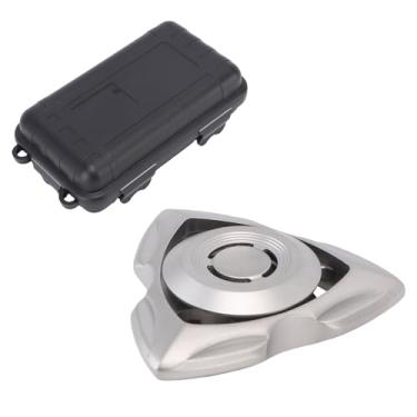 Imagem de POCREATION Giroscópio de Ponta de Dedo, Brinquedo Giratório Suave de Aço Inoxidável para Mãos e Dedos Tempo de Giro de 3-5 Minutos Ultra Estável Sem Tremores Removível Com Caixa de