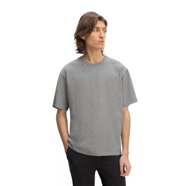 Imagem de Everlane Camiseta masculina The Premium-weight Relaxed Crew | Uniforme, Cinza médio mesclado, XG