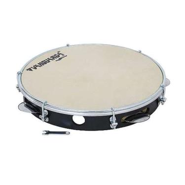 Imagem de Pandeiro 10`` Preto Pele Leitosa - Spanking