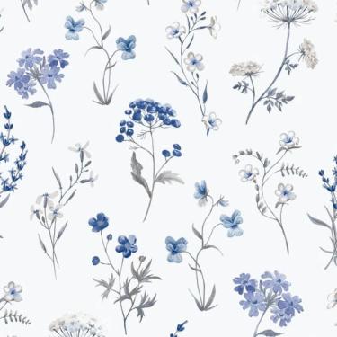 Imagem de Papel de Parede Hana Floral Azul 1901-1