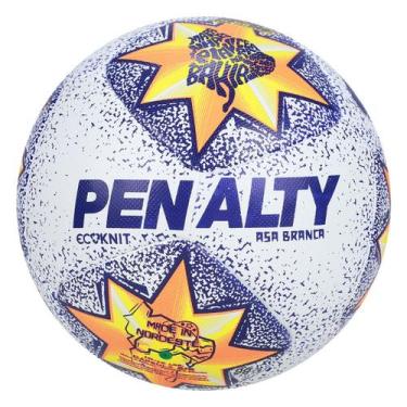 Imagem de Bola Campo Penalty Asa Branca Ecoknit XXV, Branco, Azul, Único