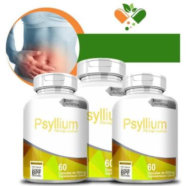 Imagem de Psyllium Kit Com 3 60 Cápsulas - 4Elementos