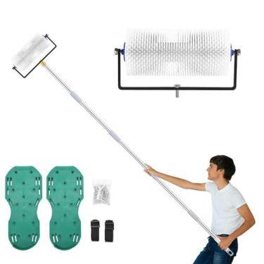 Imagem de Rolo cravado IAOVAW para cimento autonivelante com poste de extensão