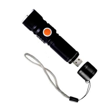 Imagem de Lanterna Tatica Militar Longo Alcance T6 Recarregável Usb NF 8501 6800