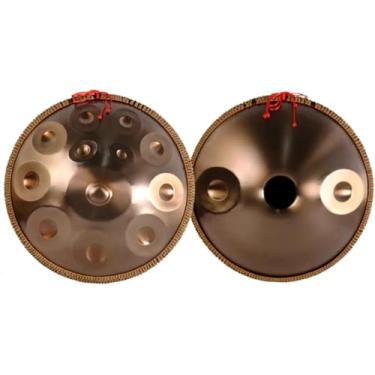 Imagem de Tambor De Mão, Conjuntos De Tambores De Aço 22 Polegadas 440hz/432hz Instrumentos De Percussão De Panela De Mão Com Bolsa De Transporte Para Adultos Desempenho Profissional, Gold, 22Inch 14Notes