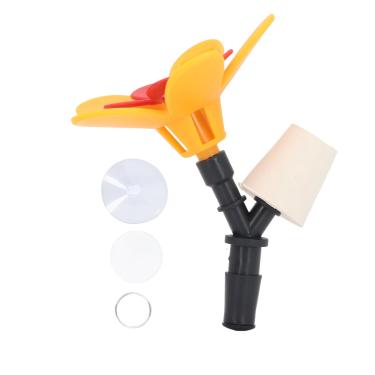 Imagem de Kit de flores para alimentador de beija-flor DIY seguro para reciclagem de pássaros inofensivos, para jardim ao ar livre, pátio (flor única)