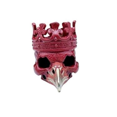 Imagem de Pingente feito à mão de latão com contas de caveira de corvo escuro EDC, suprimentos personalizados para fazer joias para entusiastas de bricolage, acessórios ideais para berloques de contas de