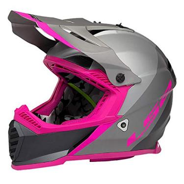 Imagem de Capacete LS2 Helmets Gate Launch Full Face (prata/cinza/rosa - GG)